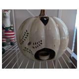 Ceramic Pumpkin Luminary