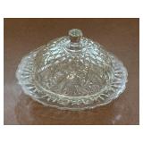 Antique Anchor Hocking Prescut Clear Round