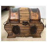 12.5'x6ï¿½x9.5ï¿½ VTG Wooden and bamboo dome