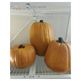 (3) Plastic Pumpkins