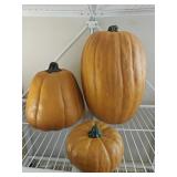 (3) Plastic Pumpkins
