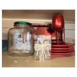Christmas Jar, Plates, Trays, Placecard Holders,