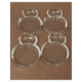 (4) Vintage Fostoria Mademoiselle Clear Glass
