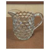 1937 FOSTORIA AMERICAN 7 IN PITCHER ORIG CRYSTAL