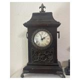 Antique Style Wooden Mantel 13' Clock