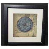 8.5x8.5 Framed display of Reproduction of an