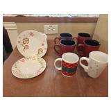 Ceramic Christmas Plates & Mugs