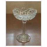EAPG Tall Jelly Compote Antique Pressed Glass 8'