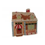 8x8x6 Ceramic Gingerbread House Cookie Jar