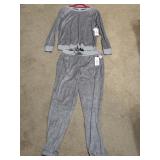 NWT Sz S Secret Treasures 2 Pc Pajama Set Gray