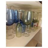 Glassware, mugs ,pitcher, martini glasses