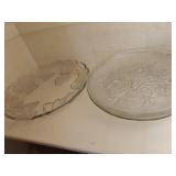 (4) Large Glass Trays