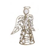 August & Leo 13' Gold Rhinestone Angel