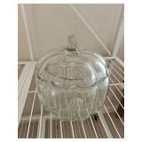 8' Glass Pumpkin Candy Jar
