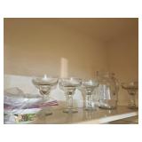 Libbey Yucatan Margarita Glass Set w/Pitcher &