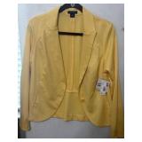 NWT Sz L metaphor yellow Blazer