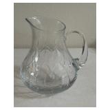 Block Crystal 60 oz. Ballet Pitcher Poland, Mouth
