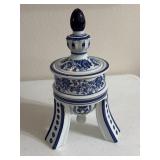 12' BOMBAY Co. Cobalt Blue & White Porcelain 3