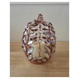 8' August & Leo Orange LED Pumpkin