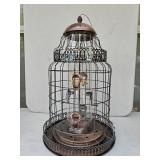 NEW Antique Style Cage Metal Bird Feeder 17'