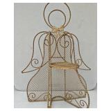 Gold Glitter Angel Candle Holder 22'