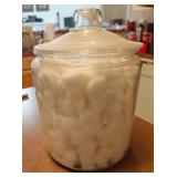 Apothecary Jar w/ Cotton Balls
