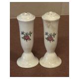 SALEM Tall China Salt & Pepper Shakers