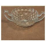 Vintage Fostoria American glass Trophy 2 Handled