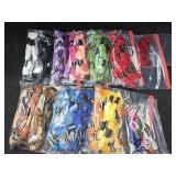 Black Tin full of Embroidery Floss of all Colors