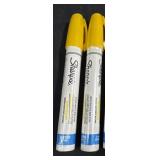 (2) NEW SEALED Sharpie Yellow Paint Markers