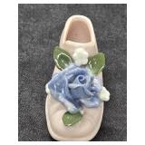 Miniature Porcelain Hand Painted Shoe
