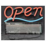 MaxLit 21" x 16" Open Business Sign with a