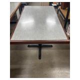 Restaurant Table with Base 50.5"x 28"x31.5"