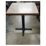 Restaurant Table with Base 25.5"x29.5"