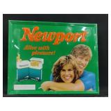 17"x22" Vintage Embossed Metal Newport Sign