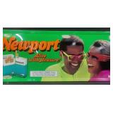14"x36" Vintage Embossed Metal Newport Sign
