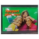 17"x25" Vintage Embossed Newport Metal Sign