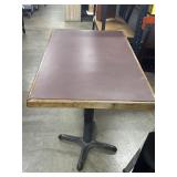 Restaurant Table with Base 48ï¿½x30"x30"