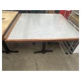 Restaurant Table with Base 50 "x30" (3) Stands