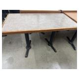 Restaurant Table with Base 48ï¿½x25ï¿½ x29ï¿½ (2)