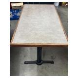 Restaurant Table with Base 48ï¿½x25ï¿½ x29ï¿½ (2)