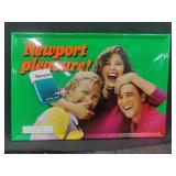 17x25 Embossed Metal Newport Sign 1980-1990s