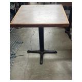 Restaurant Table with Base 25.5"x29.5"
