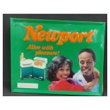 17"x22" Vintage Embossed Metal Newport Sign
