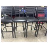 (4) Wooden Bar Stools