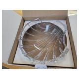 12"ï¿½13"ï¿½4.5" Crystal Seashell Bowl