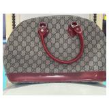Gucci Logo GG Supreme  Canvas Domed Top Handle