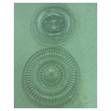 (2) Vintage Salad or Bread Plates Pieces 11" &
