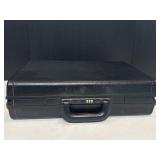 Samsonite Bonded Black Leather Expandable Attache