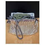 8.5" Silver-toned Metal Handbag Shaped